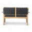 Causeuse de patio en bois d'acacia Melvin-108971823