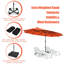 Parasol de marché double face 15 pi Arlmont & Co.-2061193523