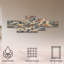 Ensemble de 5 panneaux muraux - John Fan «Flying Dreams», art mural sur toile pour le salon, la chambre à coucher ou le bureau 