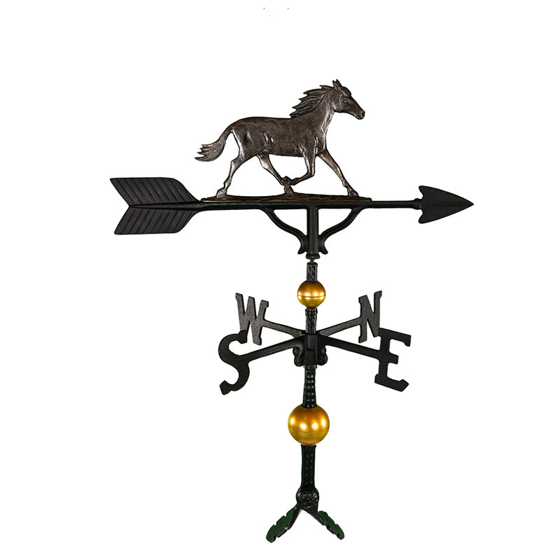 Deluxe Horse Weathervane, Swedish Iron