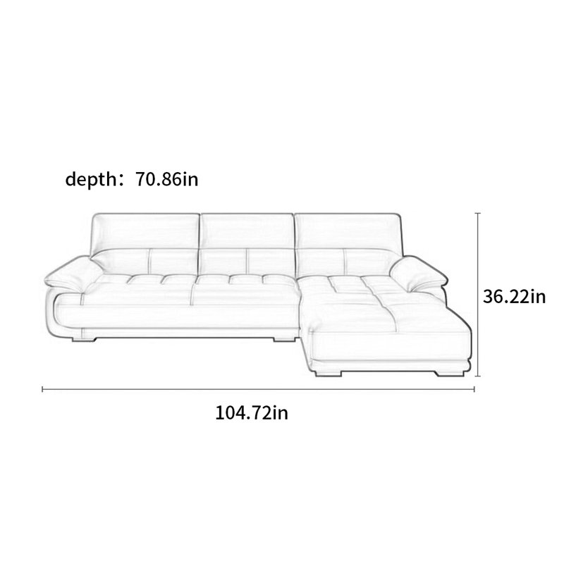 Modern simple and light luxury sofa