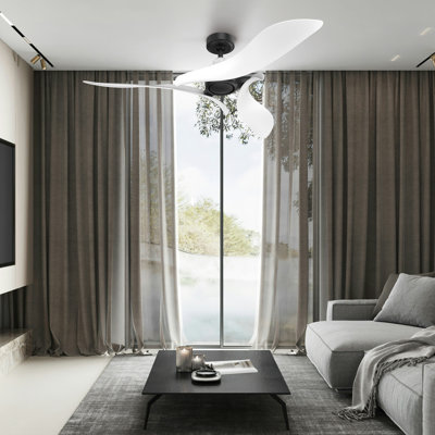 54" 3 - Blade Ceiling Fan With Remote Control