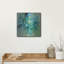 Art mural en métal luxueux «Aurora Borealis Florals» par Silvia Vassileva, art mural en métal, 36 po x 36 po-2059010817