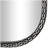 Joviana Wooden Silver Wall Mirror with Double Layered Linked Chain Frame