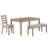 Berger 6-Piece Rustic Solid Wood Dining Table with Chair and Bench Set-1047886292-1047886291-1047886290
