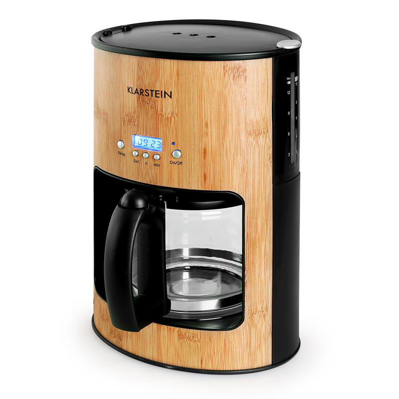 Klarstein 1.25 L Filter Coffee Machine Bamboo Garden