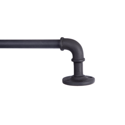 Tropez Adjustable 0.63" Single Curtain Rod