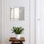 Key storage box, Opens to the left, 30x30x5, White, Concrete texture with cracks, gray roughness, 