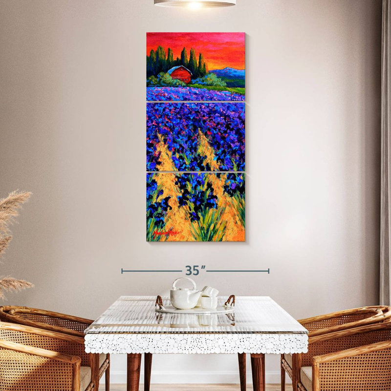 Iris Farm, 52" H x 24" W
