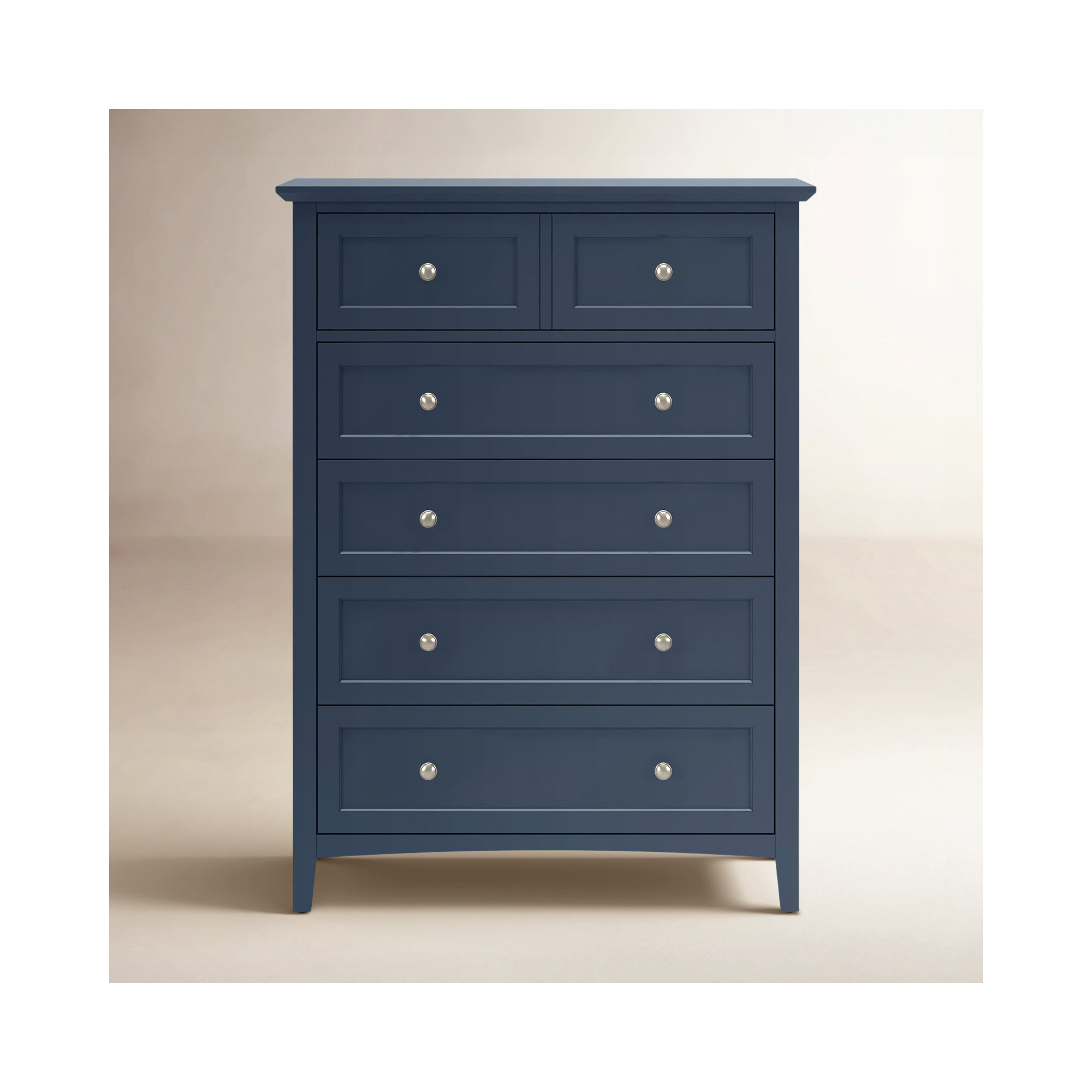 Renee 5 - Drawer Dresser, Blue