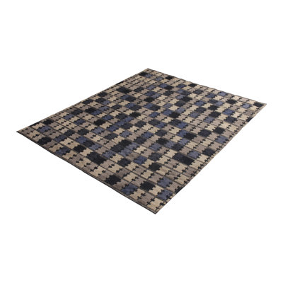 Hand Knotted Wool Geometric Area Rug