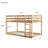 Solid Wooden Bunk Bed With Ladder, Crafted With Strengthened Slats-1684255490