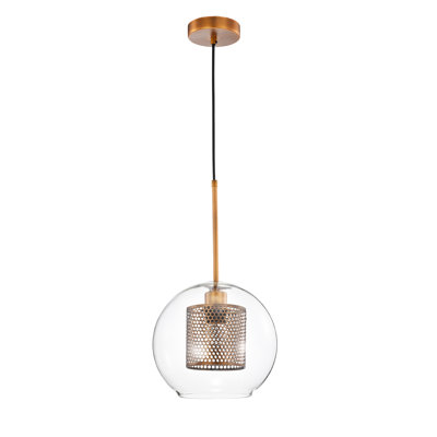 Luminaire sphère suspendu 1 lumières simple Caldicott