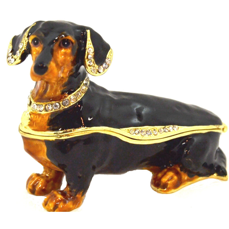 Dachshund Metal Decorative Box