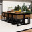 18-Pieces Acacia Wood Patio Dining Set