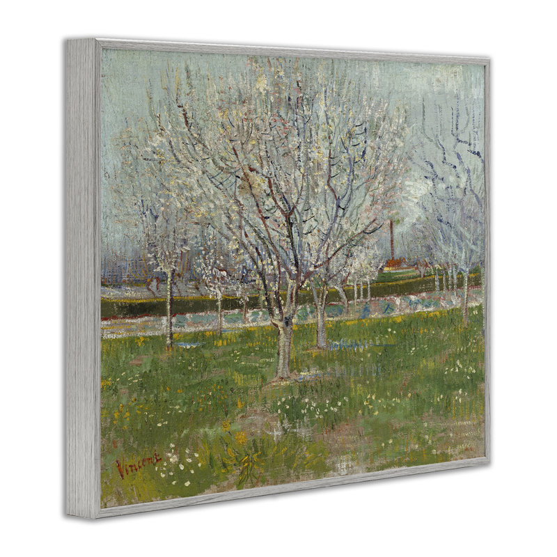 «Van Gogh Orchard in Blossom», art giclée par one1000paintings, Estampe numérique Farmhouse, H 24 po x l 30 po