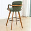 Swivel Upholstered Faux Leather Bar Stool-1503619569-1503619571