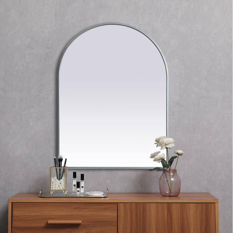 Miroir mural Sabine, Argent, 36 po x 27 po