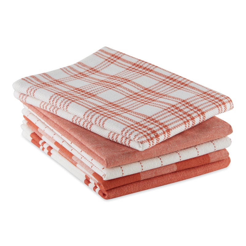 Cotton Tea Towel Kitchen Towel, Vintage Red