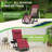 Oversized Zero Gravity Chair 2Pcs Set, 500 Lbs Heavy Duty Reclining Lawn Chair With Aluminum Alloy Lock, Removable Cushion, Large Pillow & Cup Holder, Foldable Patio Lounge Chair-1899290646