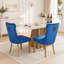 Chaise de salle à manger rembourrée contemporaine (lot de 2)-727024467