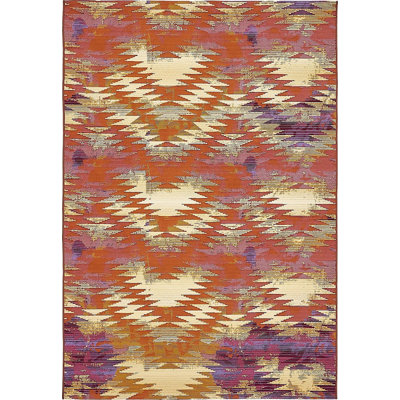 Tapis de véranda d'extérieur couleur cramoisi