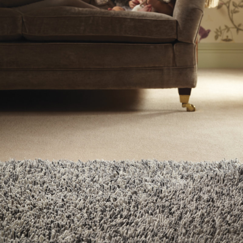 Jacinta Solid Colour Wool Hand Woven Area Rug, Rectangle 80 x 150cm