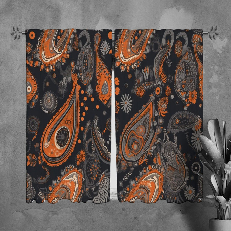 Rideau en polyester Layyinah, L 20 po x L 82 po