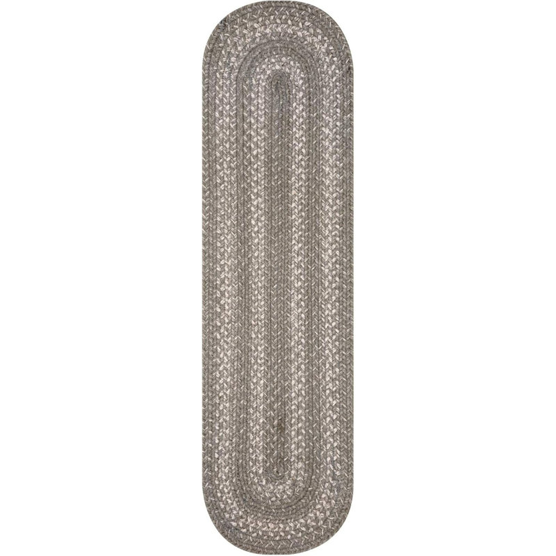 Tapis d'escalier d'intérieur tressé en jute de qualité supérieure - taille 8 po x 28 po, Gris gris nuage, 2