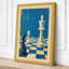 Queen and Pawn Retro - Wrapped Canvas-1177458817-1177458821