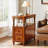 Solid Wood 2-Drawers End Table Side Table For Living Room-1108984142-1109324723