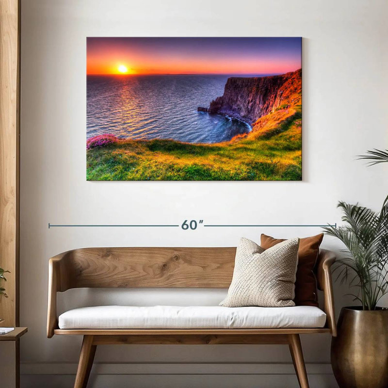 Gillard Cliffs Of Moher Sundown, 30" H x 45" W