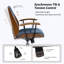 Luis 62.8cm W Modern Polyester Swivel Office Chair-1351096339