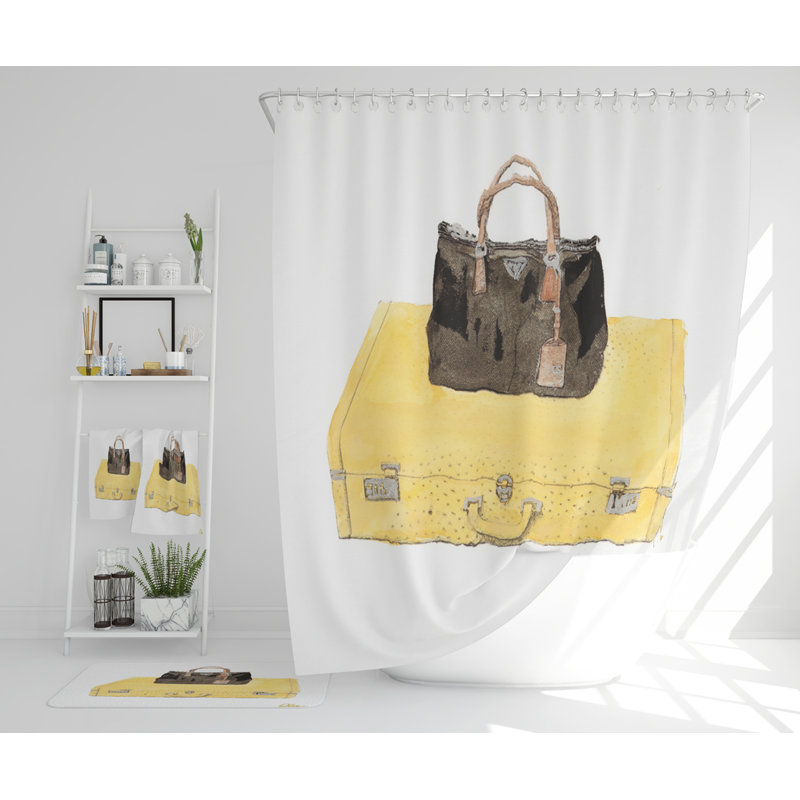 Nashally Polyester Shower Curtain Set