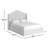 Evonna Upholstered Wingback Bed