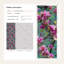 Papier peint floral Fleurs roses, abstrait mural