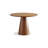 Nut-brown Round Solid Wood Dining table-2138914932