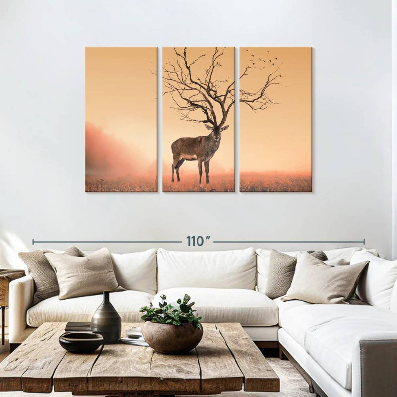 Stag Tree Horns, 48" H x 74" W