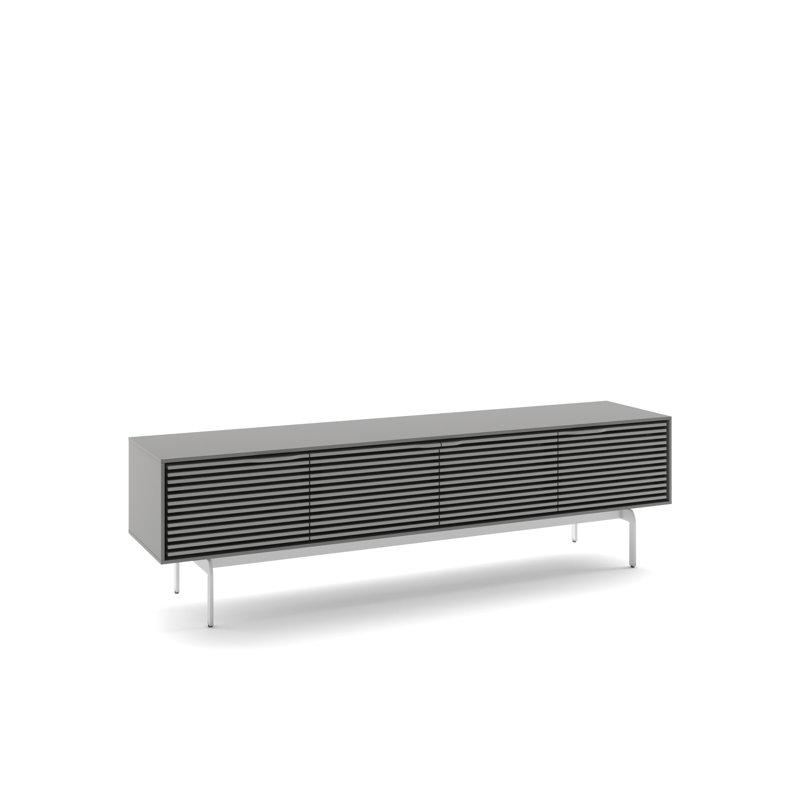 Align Media Console, 28.5”H x 81”L x 18”W, Satin White