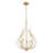 Claudine Modern Gold 5 Light Chandelier-123383828-123383827