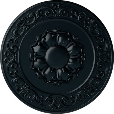 Médaillon de plafond Endurathane Winsor, DO 27 1/2 po x P 4 po x P 1 1/2 po (convient aux auvents jusqu'à 4 po), finition bronze peinte à la main