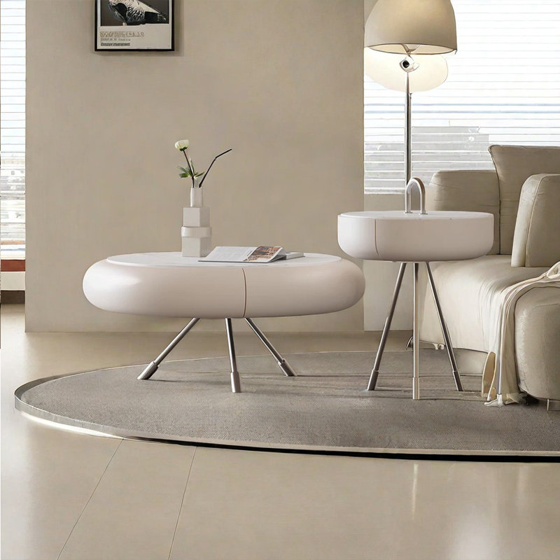 Table basse simple de style crème moderne