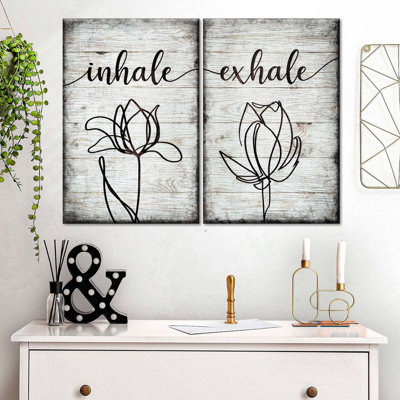 " Inhale Exhale Zen VIII " 2 - Pieces