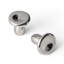 Poignée en laiton massif plaqué nickel plaqué double couche