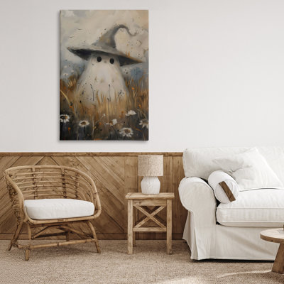 Adorable toile fantôme dans un champ, design par Arlington Prints