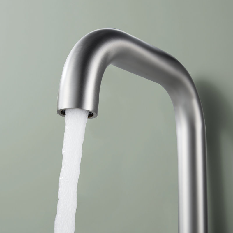 Widespread Faucet 2-handle Bathroom Faucet With Drain Assembly, Brushed Nickel
