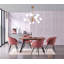 Goddard 4 Person Dining set - a Rectangular Extendable Dining Table with Metal Legs and a Set of 4 Quilted Velvet Dining Chairs for Dining Room - Modern Dining Table Set-1092275644-1092275646