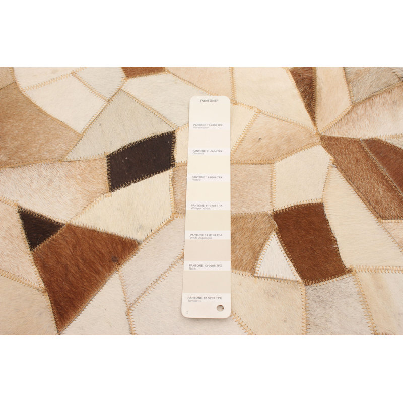 Belva Cowhide Geometric Indoor Rug