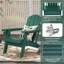  Chaise Adirondack pliante en PEHD pour l'extérieur avec porte-gobelet-1347094270