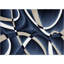 Tapis bleu marine à motif abstrait Catalan-1524521720